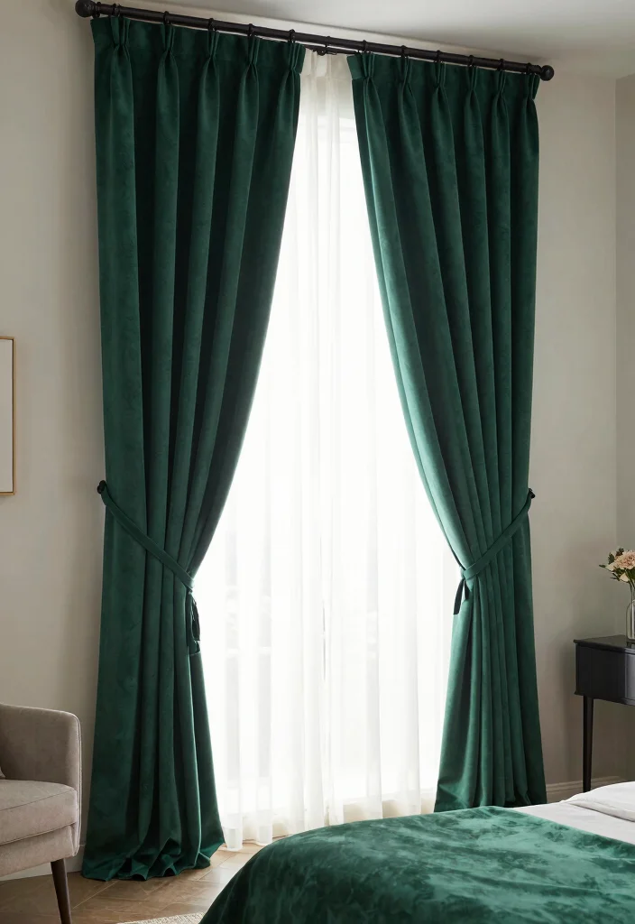 18 Luxury Bedroom Design Ideas with Hotel Inspired Style 5. Luxurious Drapery 0