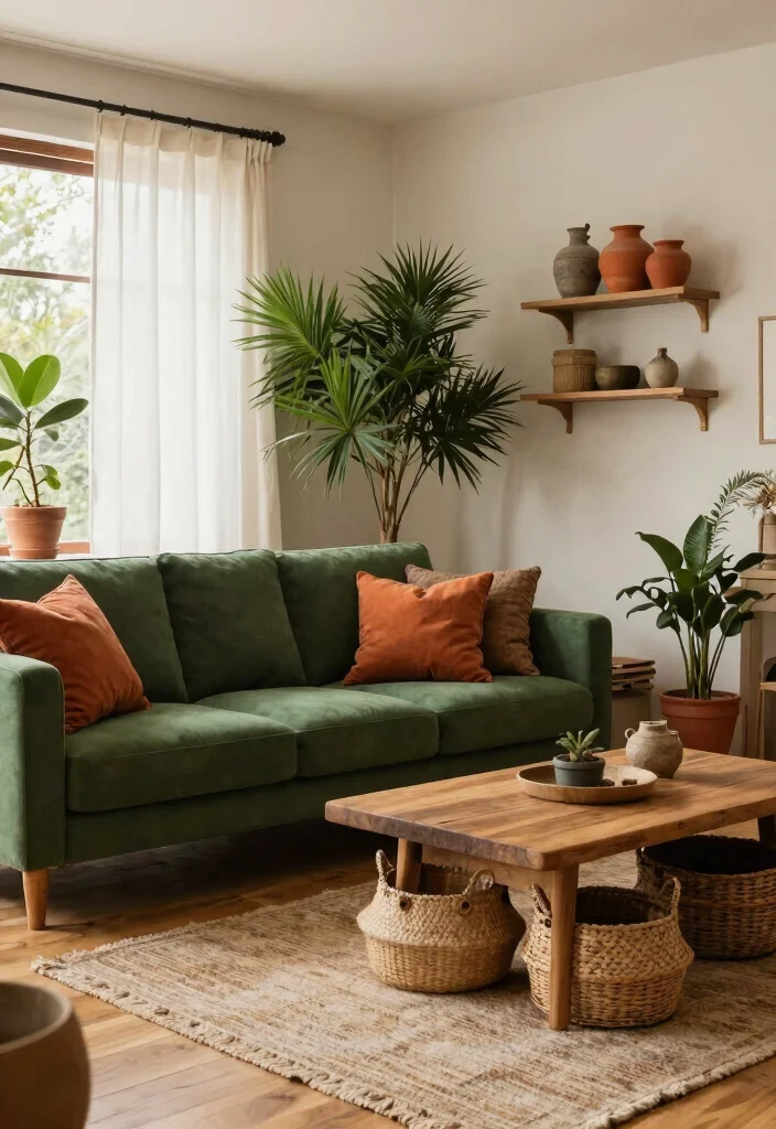 9 Sims 4 Living Room Ideas for Creative Builds 2. Earthy Tones and Natural Elements 0