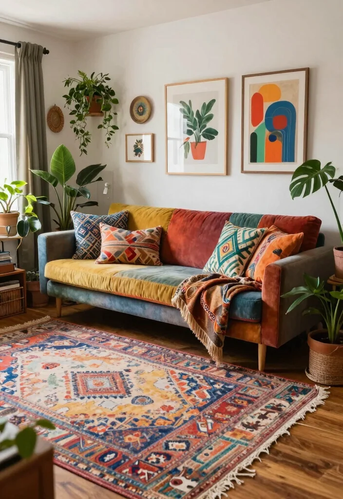 9 Sims 4 Living Room Ideas for Creative Builds 7. Eclectic Bohemian Vibes 0