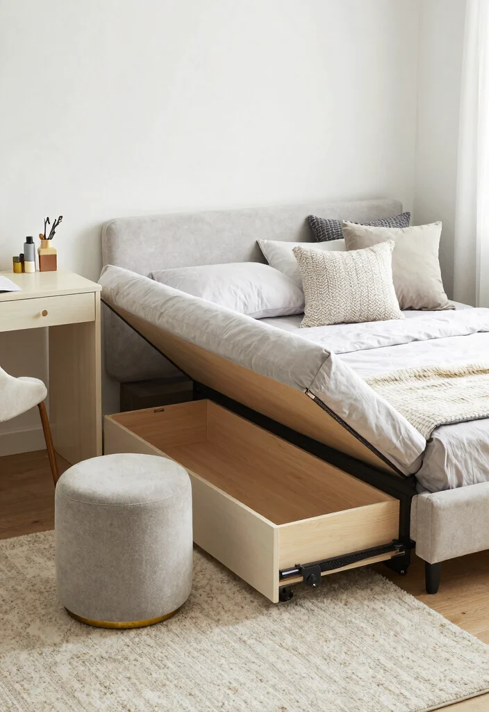 9 Very Tiny Bedroom Ideas Designed for Real Living 3. Multi Purpose Furniture for Versatility 0