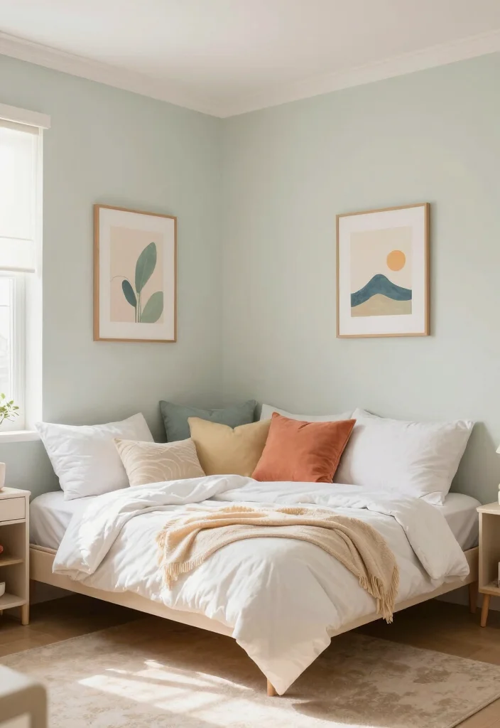 9 Very Tiny Bedroom Ideas Designed for Real Living 8. Color Schemes that Expand Space 0